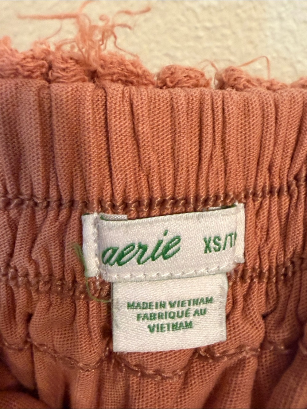 Aerie Tiered Ruffle Mini Skirt XS Dusty Rose 100% Cotton Boho Cottagecore - Picture 2 of 8